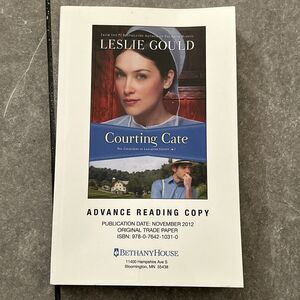 Leslie Gould Courting Cate Amish Lancaster Christian Advance Reading Copy ARC